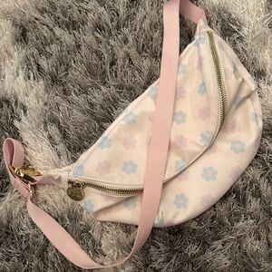 Stoney Clover Lane Pink and Blue Crossbody Bag